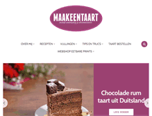 Tablet Screenshot of maakeentaart.nl